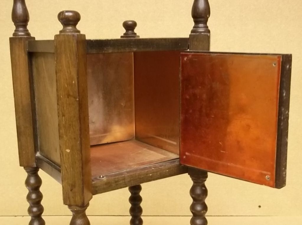 Custom Made Cigar Stand with Copper Lined Humidor 28in x 10in x 10in